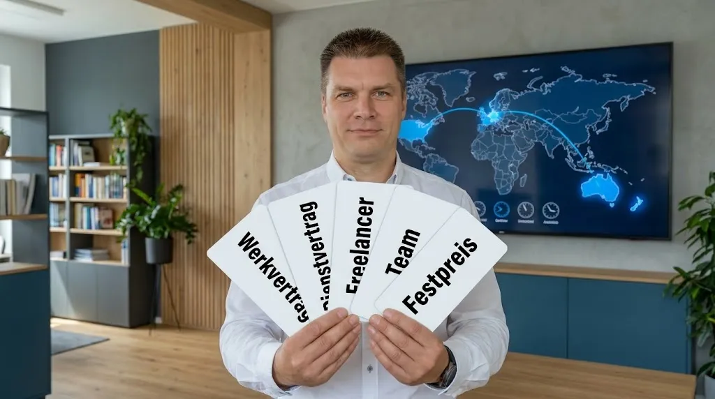 Werkvertrag, Dienstvertrag, Freelancer, Team – welche Form passt?